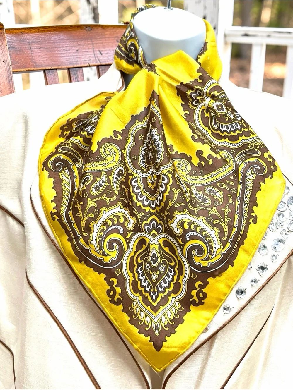 (2) Silk Scarf /Bandana 23